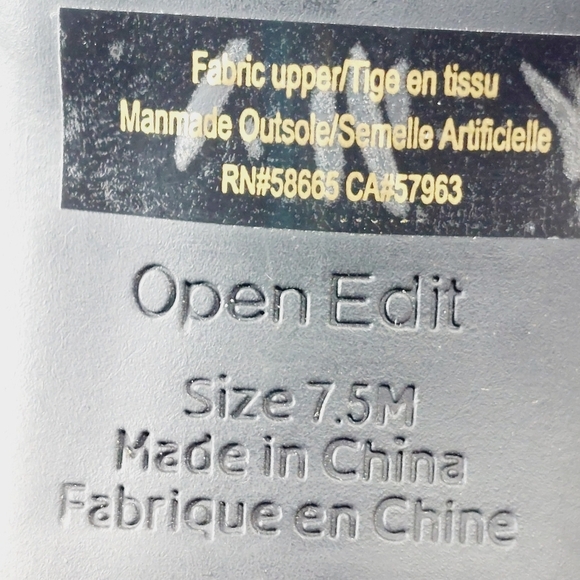 New Open Edit Cleo Black Square Toe Heeled Slide Sandals T314 - Picture 11 of 13